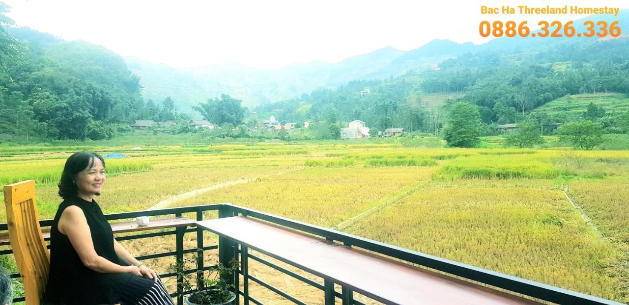 Bac Ha Threeland Homestay Bagian luar foto